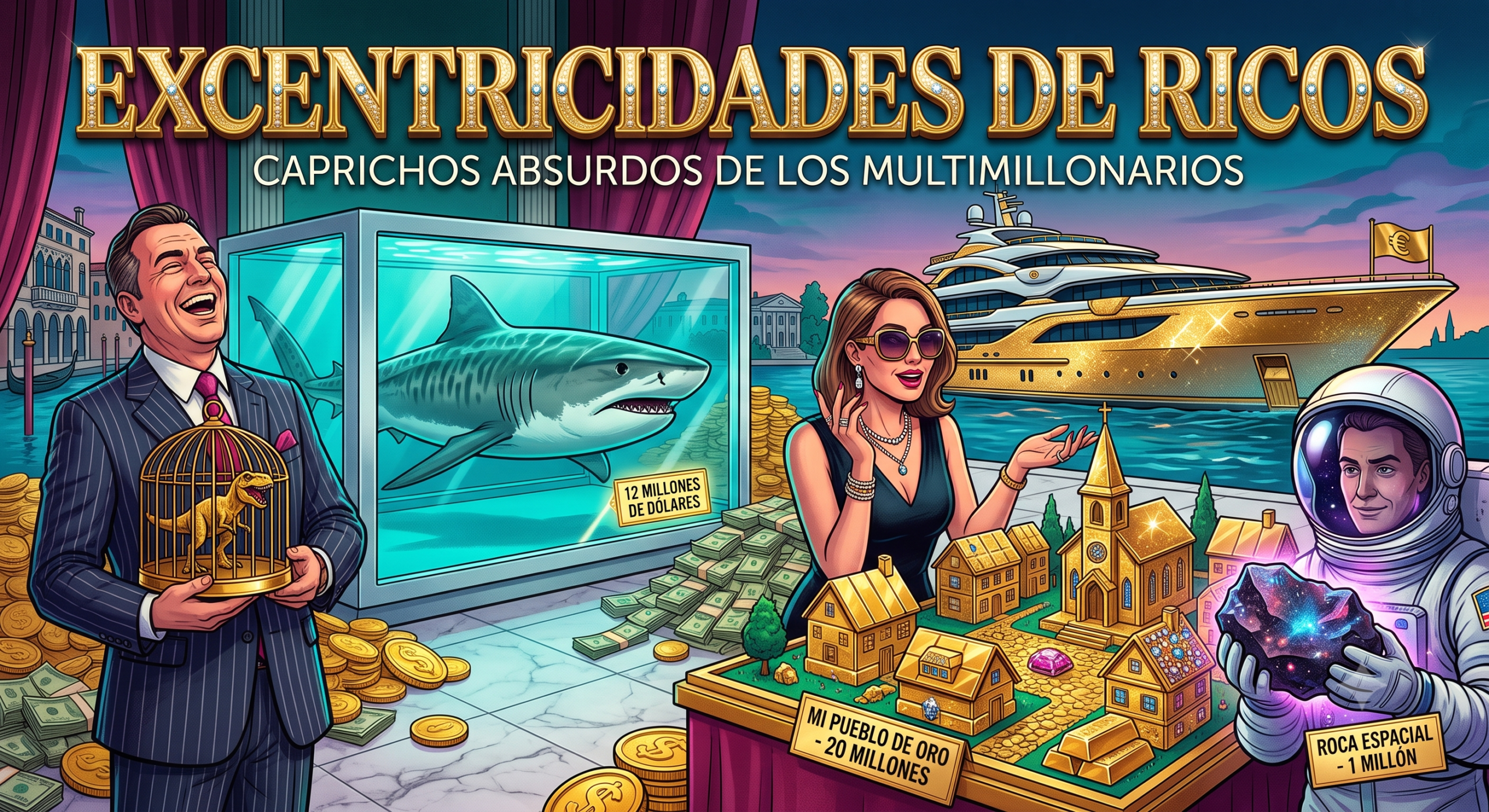 Lee más sobre el artículo Excentricidades de ricos: Los caprichos más absurdos en los que los millonarios gastan sus fortunas